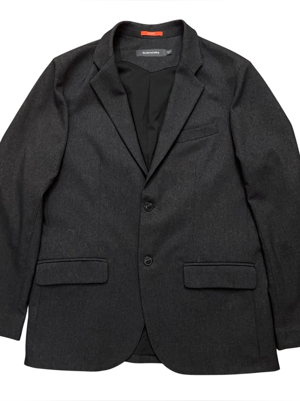 Bluffworks Blazer Jacket Mens 42R Sports Coat Unconstructured Double Vented Gray